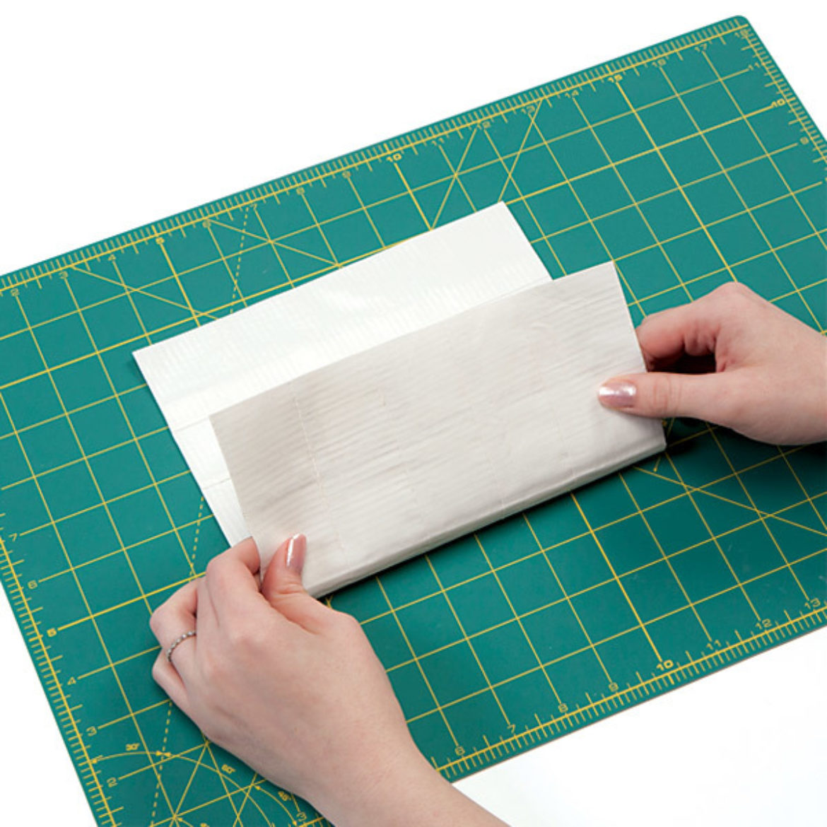 Duck Tape fabric folded in half