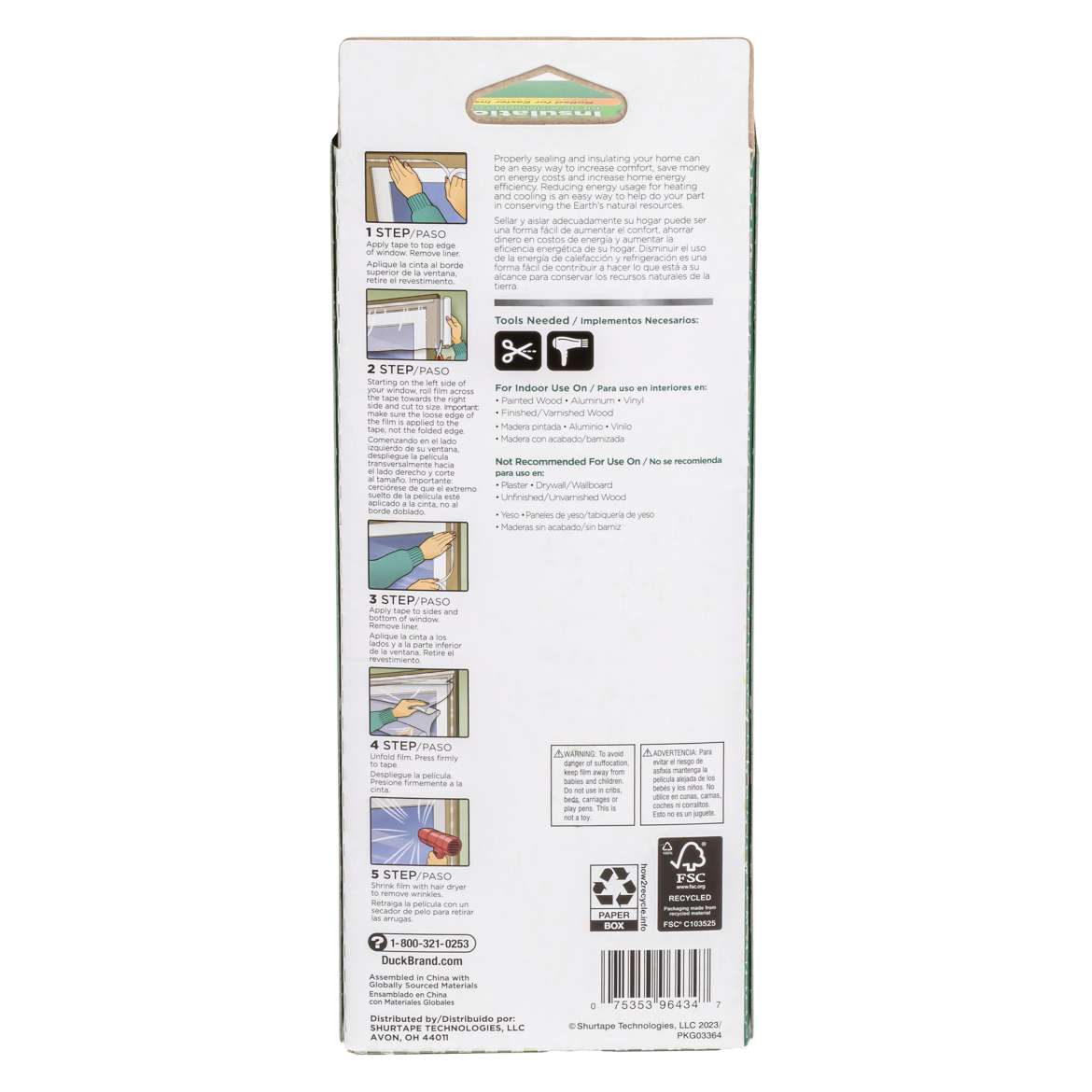 Duck® Rolled Window Kits